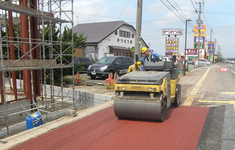 カラー合材工事