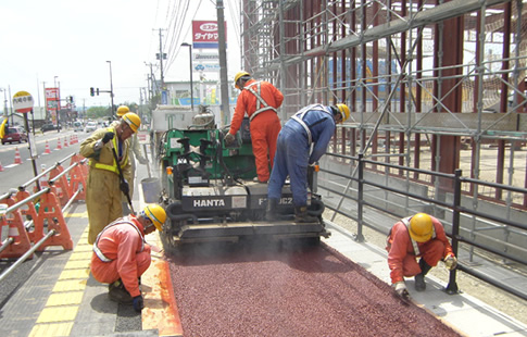 カラー合材工事