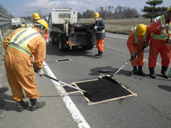 道路の補修